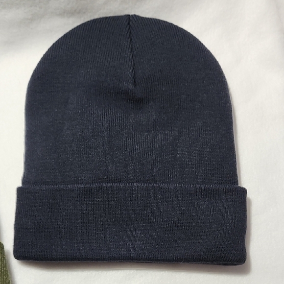 Olive OR Navy THICK AND INSULATED Beanie FOR OUTSIDE WARMTH - Picture 2 of 7